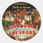 Las Vegas-Streifen-Hochzeits-Aufkleber