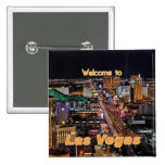 Las Vegas-Streifen nachts Anstecknadel