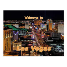 Las Vegas-Streifen nachts Postkarten