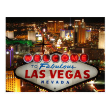 Las Vegas-Streifen-Postkarte
