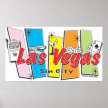 Las-Vegas-Sünde-Stadt Poster