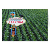 Las Vegas-Vogelscheuche mit schwarzer Krähen-Spaß-