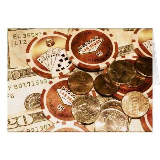 Las Vegas-Währung Grußkarte