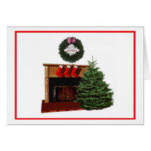 Las Vegas-Weihnachtskarten-Kamin mit Kranz!