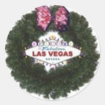 Las Vegas-WeihnachtsKranz-Aufkleber