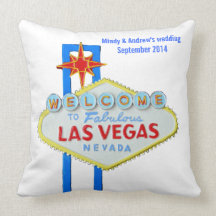 Las Vegas-Willkommensschild Zierkissen