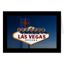 Las Vegas-Zeichen Karten