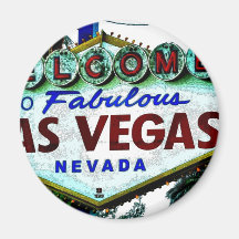 Las Vegas-Zeichen Kühlschrankmagnet