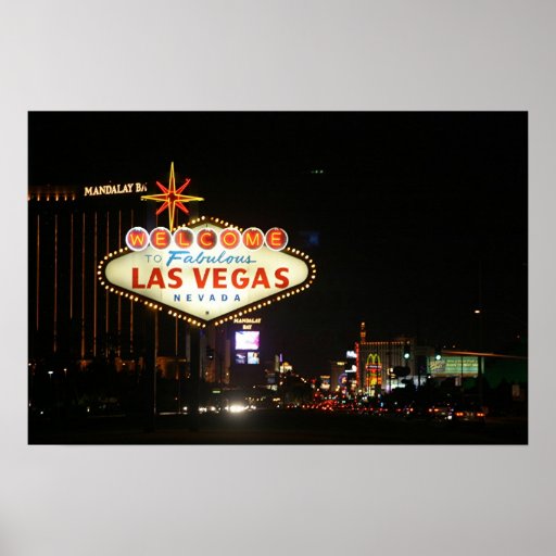 Las Vegas-Zeichen Poster