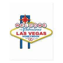 Las- Vegasflitterwochen/Save the Date Postkarten