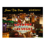 Las- Vegasstreifen-Save the Date Postkarte
