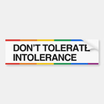 LASSEN SIE NICHT INTOLERANZ - .PNG ZU AUTOAUFKLEBER