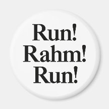Lassen Sie Rahm Lauf laufen Kühlschrankmagnet