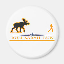 Lassen Sie Sarah-Lauf laufen! Kühlschrankmagnete