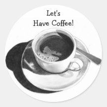 LASSEN SIE US KAFFEE TRINKEN! ZEICHNEN SIE KUNST, 