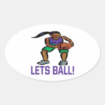 Lässt Ball Ovale Aufkleber