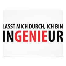 Lasst mich durch ich Behälter Ingenieur Individuelle Einladungen