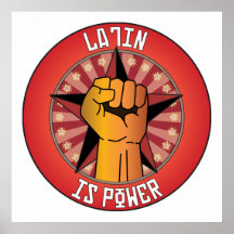 Latein ist Power Plakatdrucke
