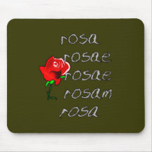 Latein Rose Deklination lateinische Rosendeklinati Mousepads