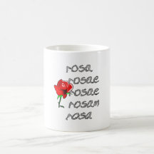 Latein Rose Deklination lateinische Rosendeklinati Tee Haferl