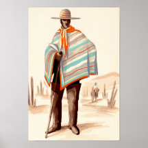 Lateinamerikanischer Mann Plakatdruck