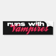 Läufe mit Vampirs-Autoaufkleber