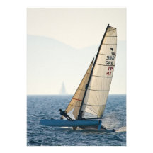 Laufen der Segelboot-Einladung
