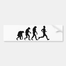Läufer-Evolutionsikone Auto Sticker