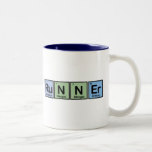 Läufer hergestellt von den Elementen Teetasse