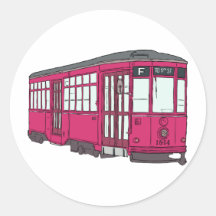 Laufkatze-Oberleitungsbusstreetcar-Tram Trolleycar Aufkleber