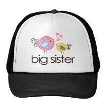 Launische Vogel-große Schwester-T-Shirt Mitteilung Baseballcap