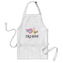 Launische Vogel-große Schwester-T-Shirt Mitteilung Schürze