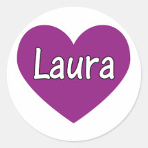 Laura Runder Aufkleber