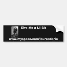 Lauren D'aria Myspace Stoßstock #1 Autosticker