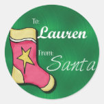 Lauren personalisierter Strumpfaufkleber