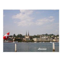 Lausanne-See Genf Postkarten