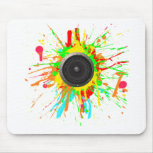 Lautsprecher-Spritzer - DJ-Musik-Disc-Jockey-Audio Mauspads
