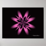 Lavendel-Blumen-Fraktal Plakatdrucke