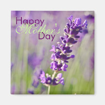Lavendel • Glücklicher Magnet der Mutter Tages Kühlschrankmagnet