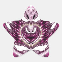 Lavendel-Liebe Sternaufkleber