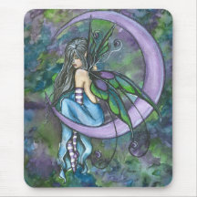 Lavendel-Mond Mousepad durch Ashley Thieszen