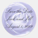 Lavendel-Rose, Save the Date Aufkleber