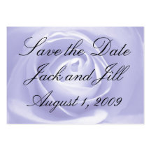Lavendel-Rose, Save the Date Visitenkartenvorlagen