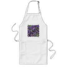 Lavendel stellt lange Schürze auf