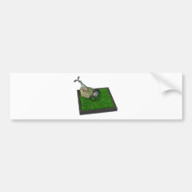 LawnmowerOnTheGrass100711 Autoaufkleber