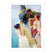Lawrence Alma-Tadema (1895) 'ein Coign von Vantage Postkarte