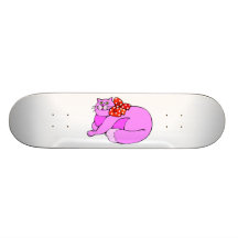 Lazy Pink Cat Skate Boards