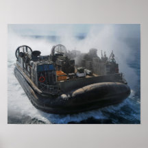 LCAC nähert sich USS New York (LPD 21) Posterdruck