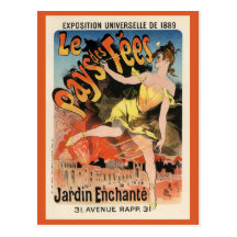 Le Pays des Fées, Jules Chéret Postkarten