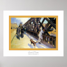 Le Pont de l'Europe~ Gustave Caillebotte Plakatdrucke